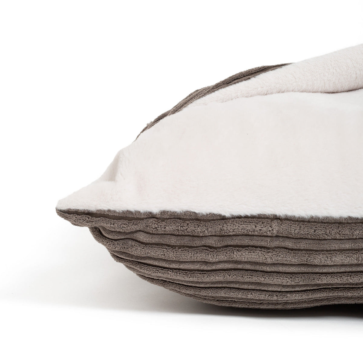 Sleepy Burrows Bed With Removable Cover In Dark Grey Essentials Plush, view 8