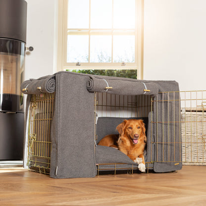 Dog Crate Set In Essentials Herdwick Graphite, view 5