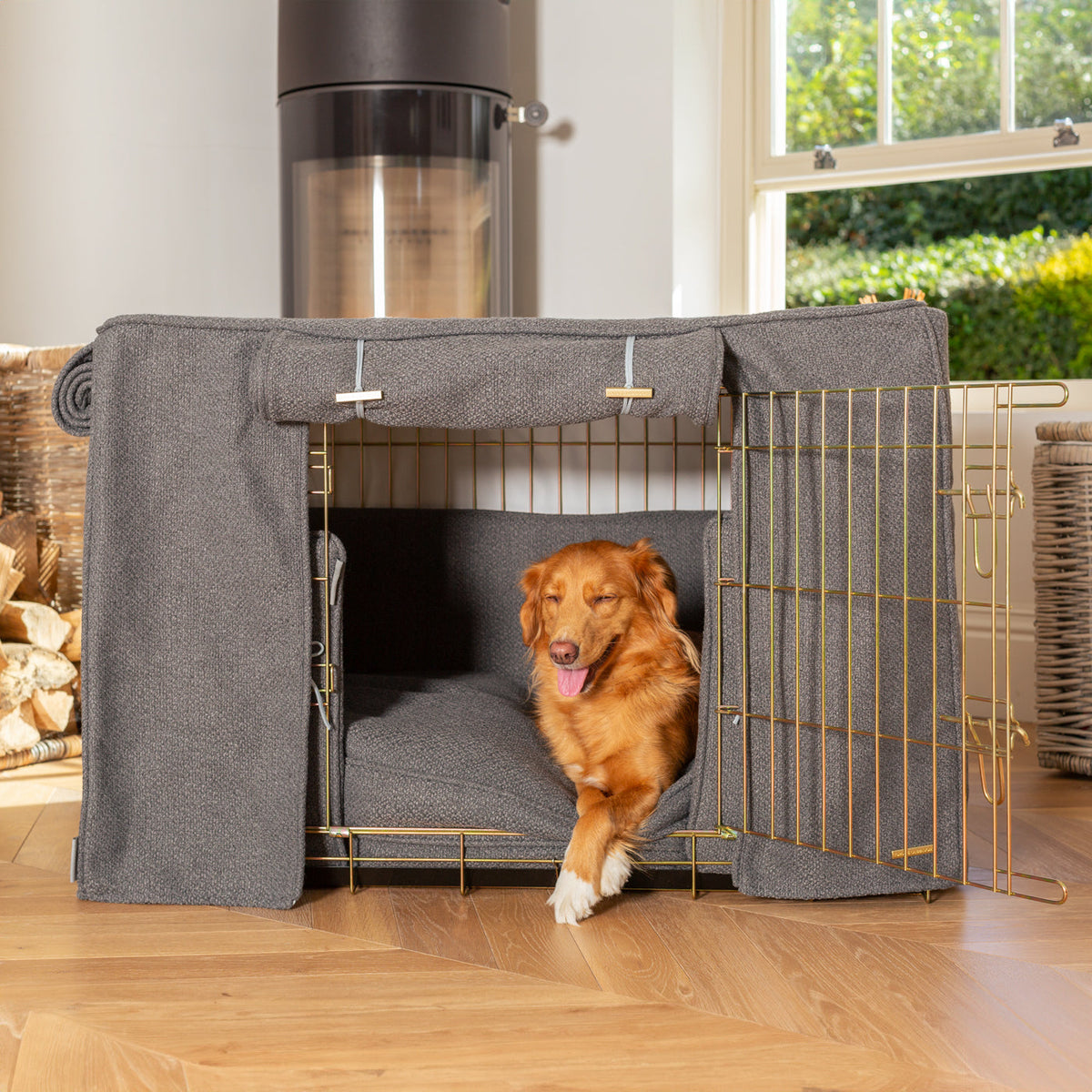 Dog Crate Set In Essentials Herdwick Graphite, view 6