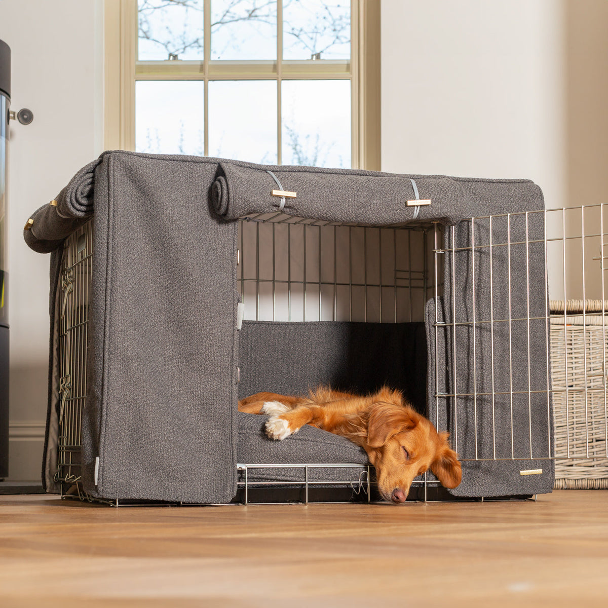 Dog Crate Set In Essentials Herdwick Graphite, view 7