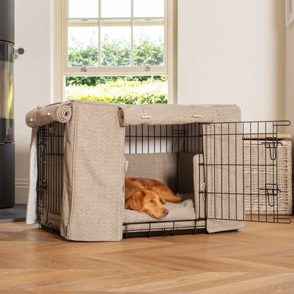 Dog Crate Set In Essentials Herdwick Pebble, view 5