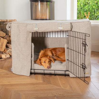Dog Crate Set In Essentials Herdwick Pebble, view 3