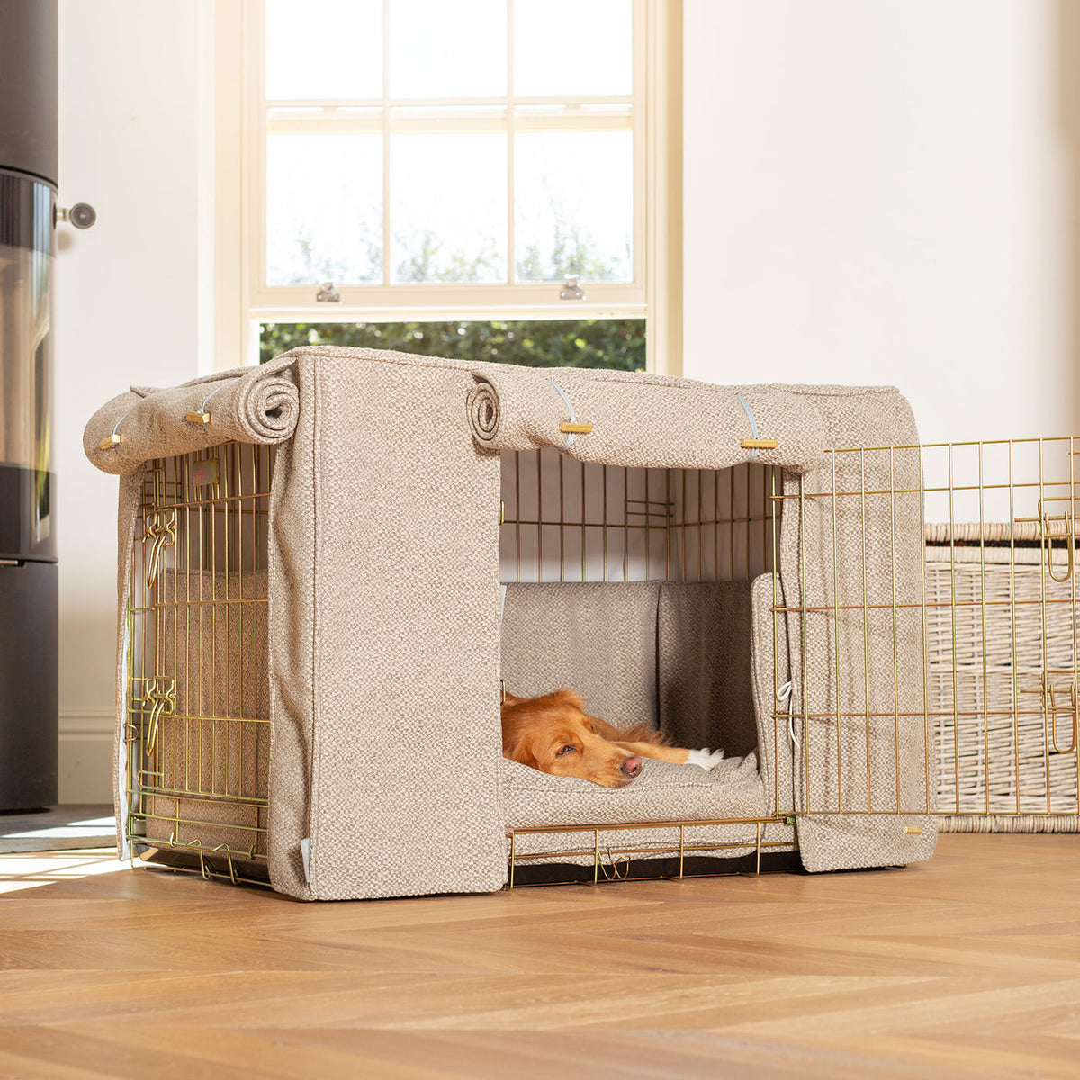 Dog Crate Set In Essentials Herdwick Pebble