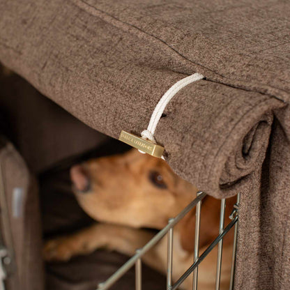 Dog Crate with Crate Cover in Inchmurrin Umber, view 6