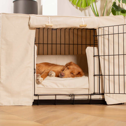 Dog Crate Set in Savanna Bone