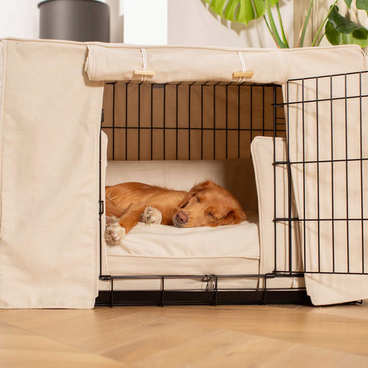 Dog Crate Set in Savanna Bone