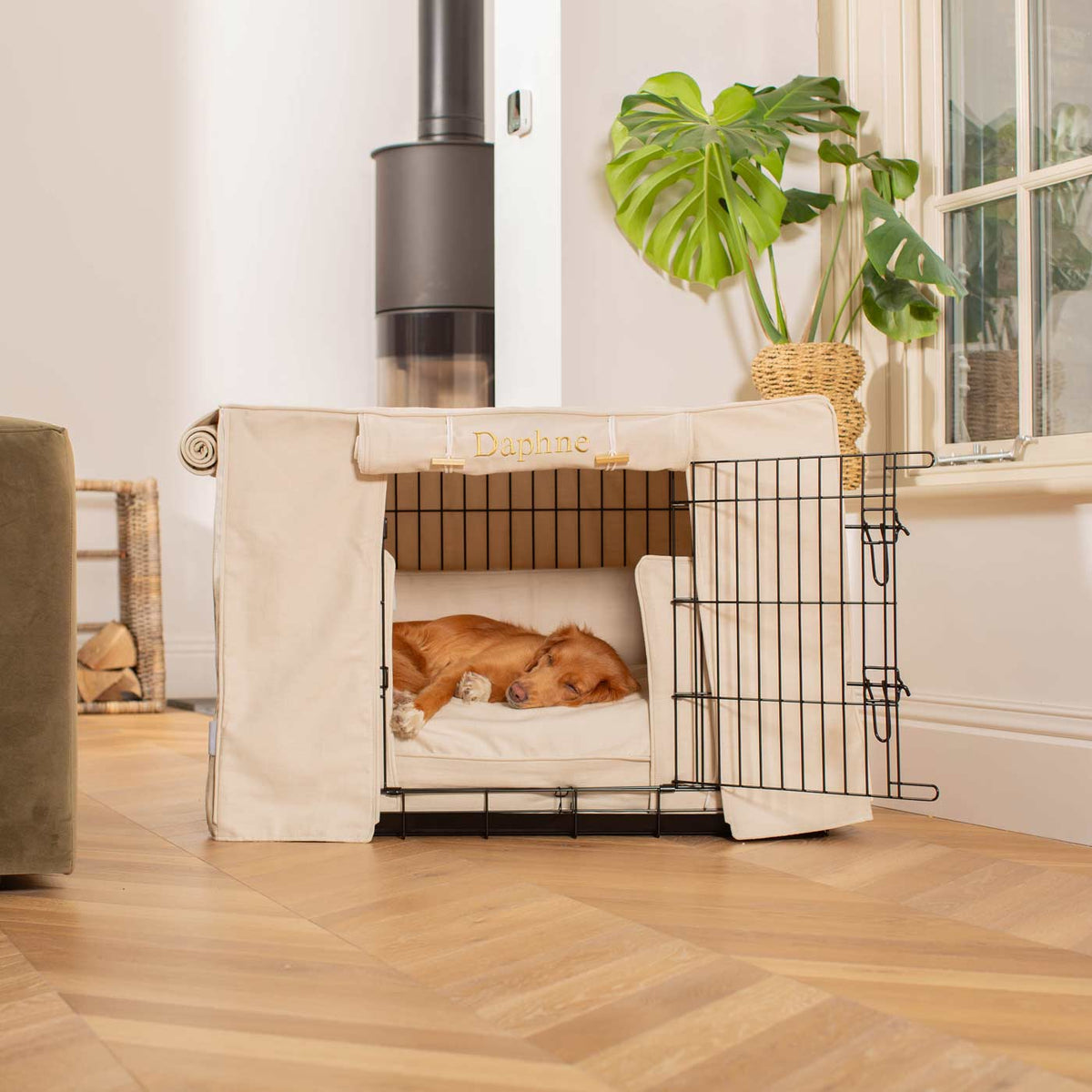 Dog Crate Set in Savanna Bone, view 11