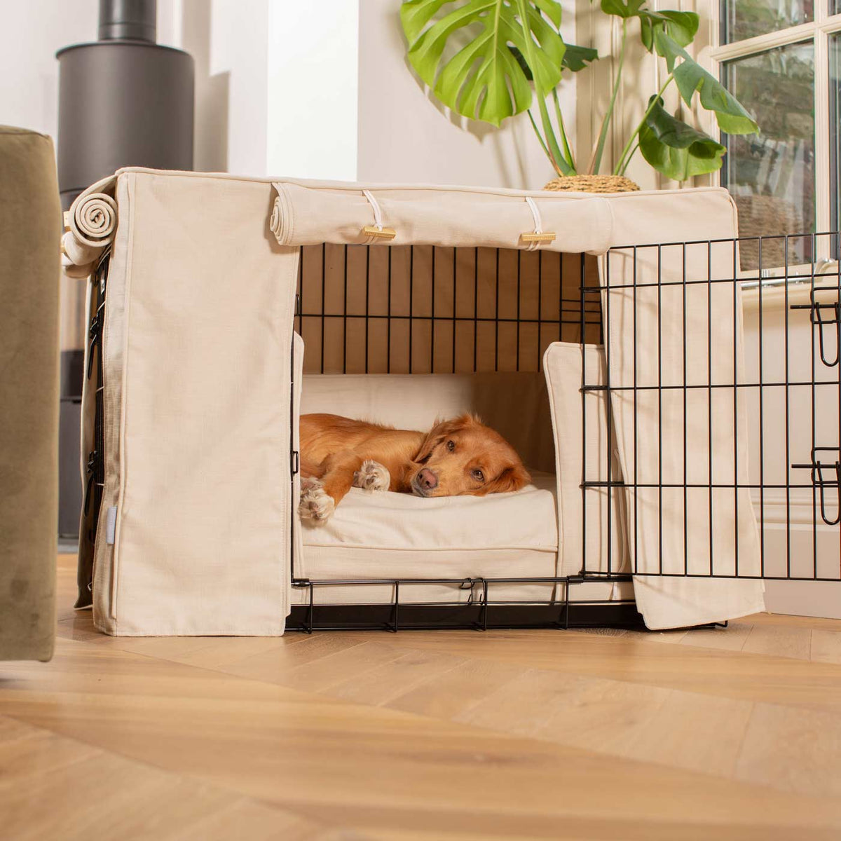Dog Crate Set in Savanna Bone, view 4