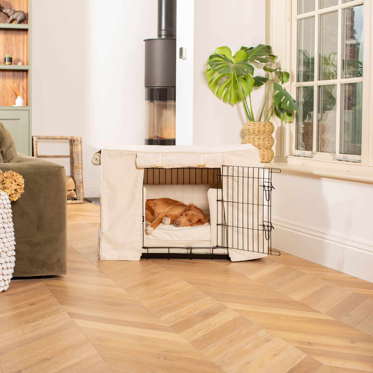 Dog Crate Set in Savanna Bone, view 10