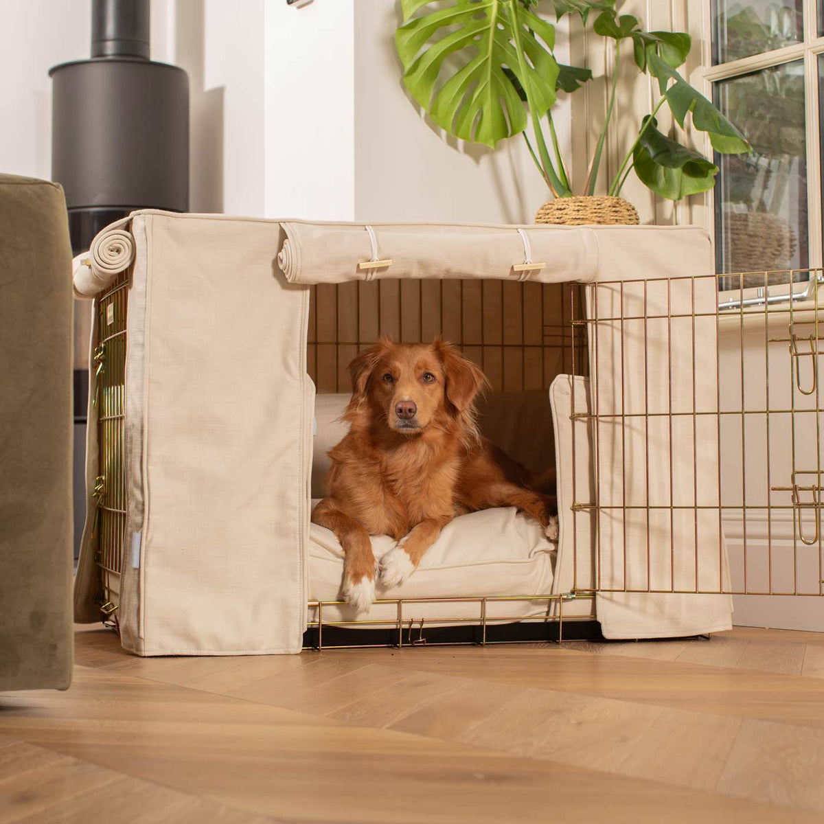 Dog Crate Set in Savanna Bone, view 7