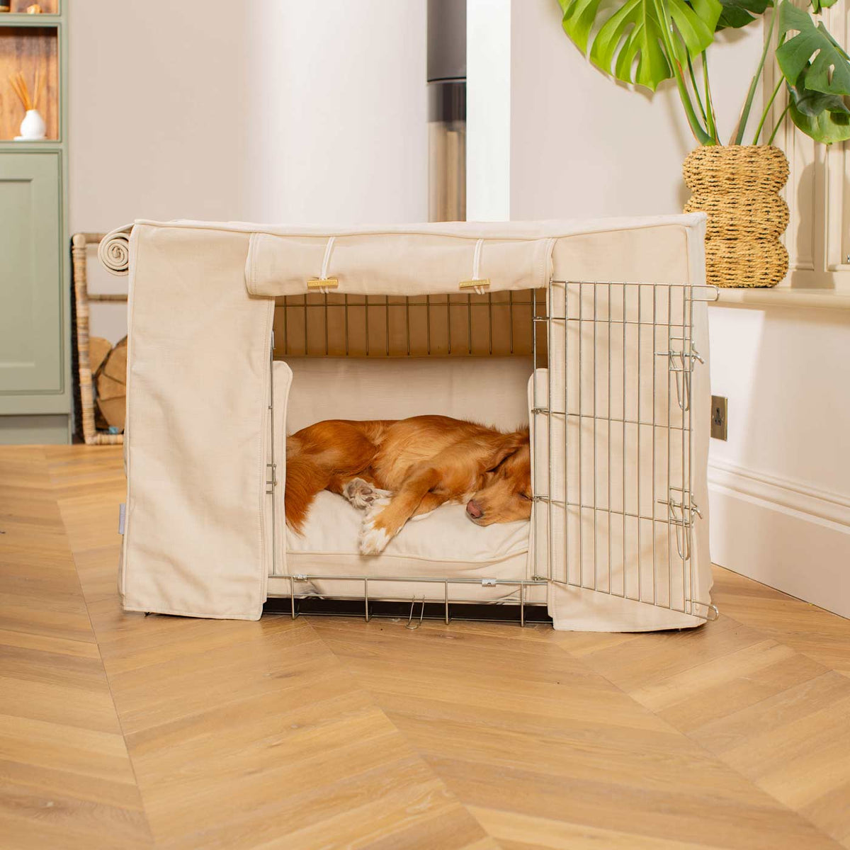 Dog Crate Set in Savanna Bone, view 2