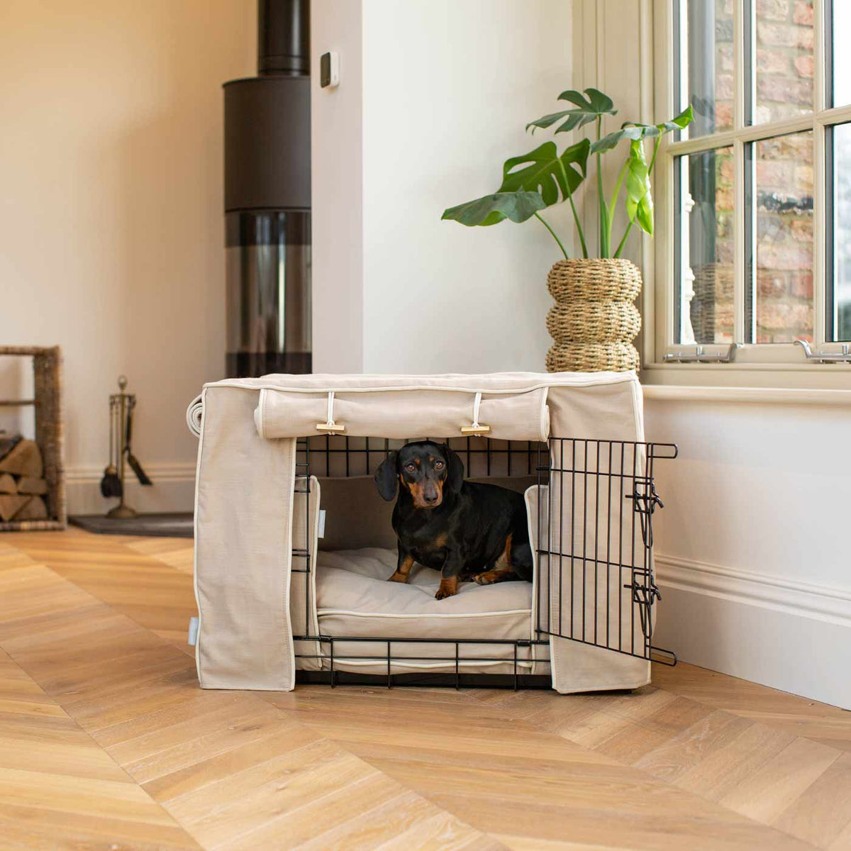 Dog Crate Set in Savanna Oatmeal, view 13