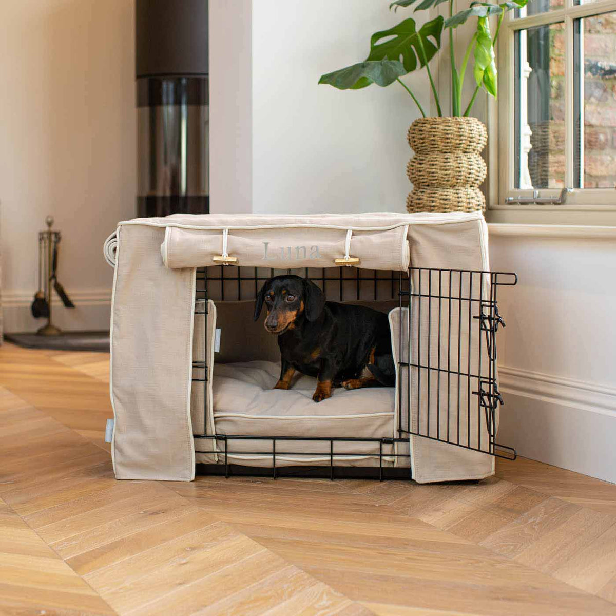 Dog Crate Set in Savanna Oatmeal, view 5