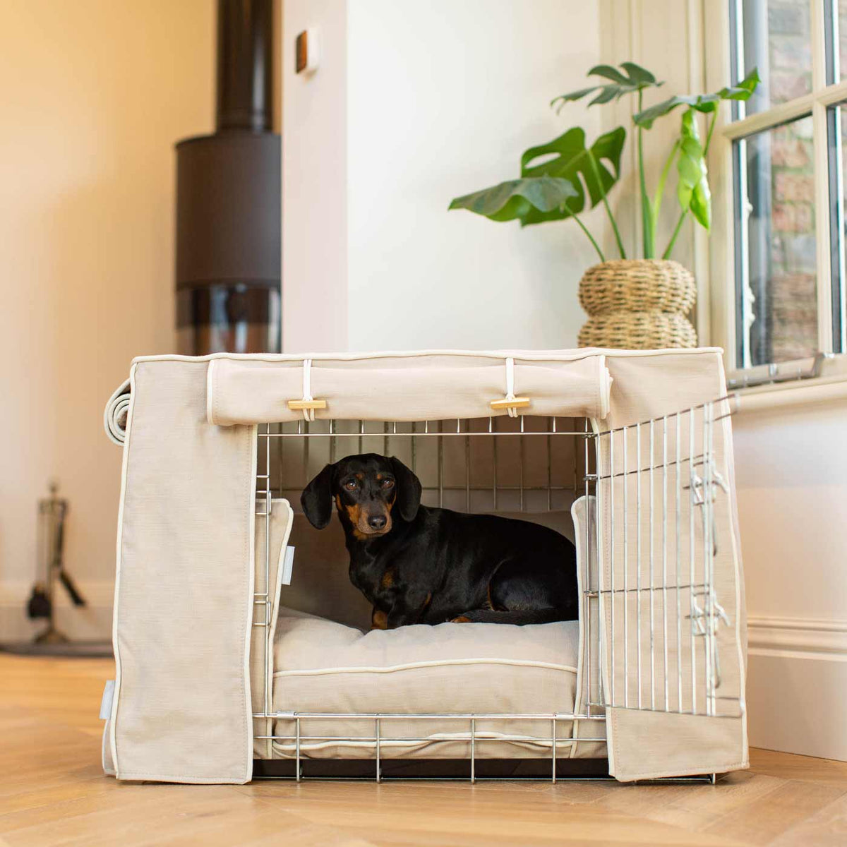 Dog Crate Set in Savanna Oatmeal, view 10
