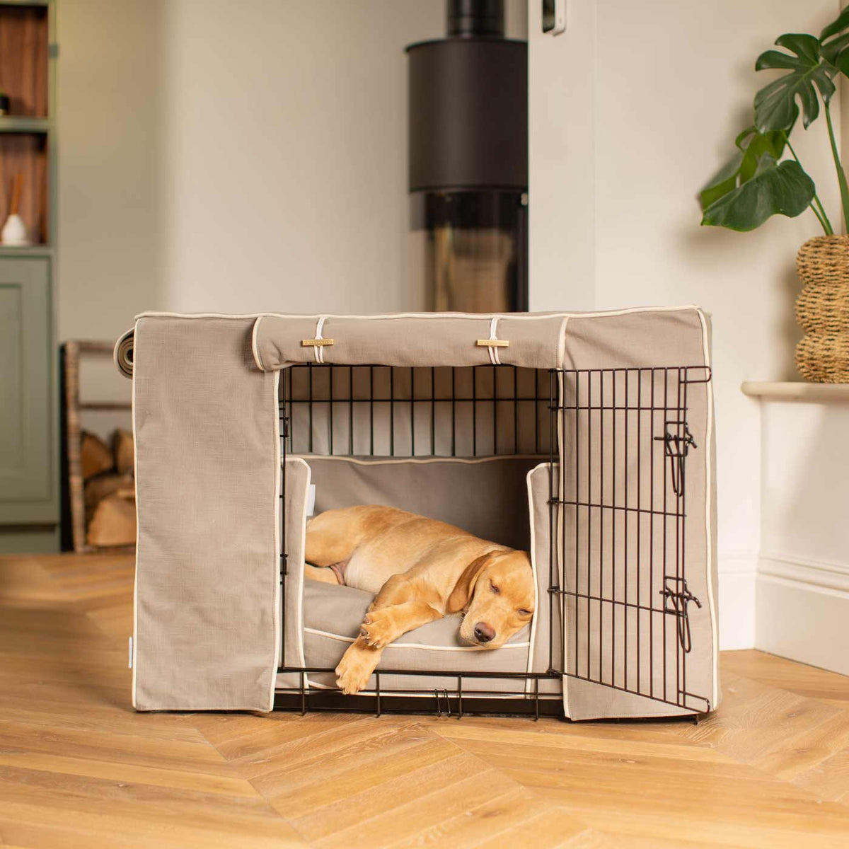 Dog Crate Set in Savanna Stone, view 2
