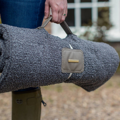 Travel Mat in Granite Bouclé, view 3