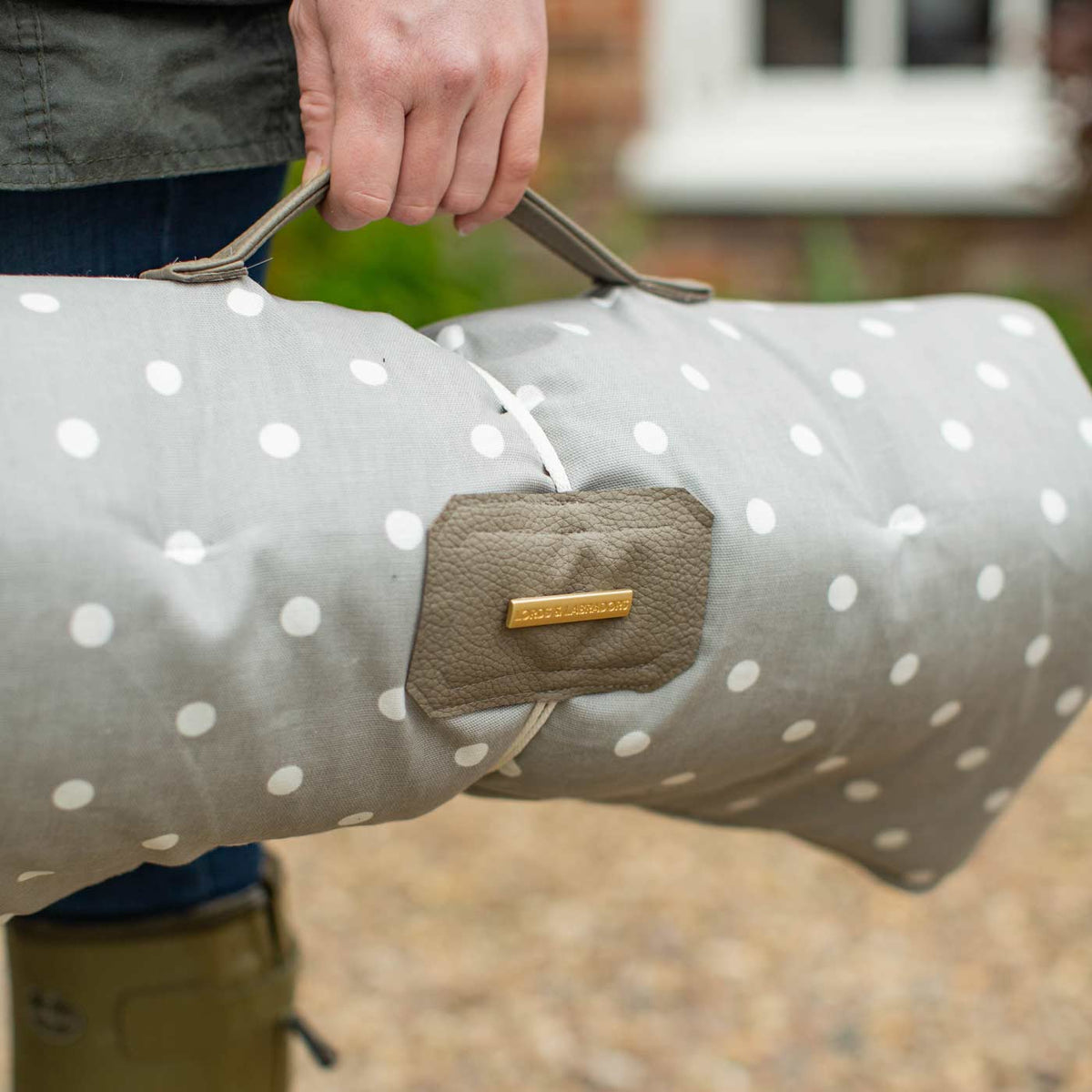 Travel Mat in Grey Spot, view 5