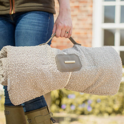 Travel Mat in Mink Bouclé, view 4