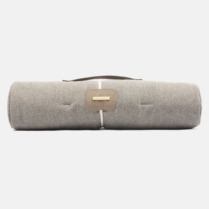 Travel Mat in Pewter Herringbone Tweed, view 11