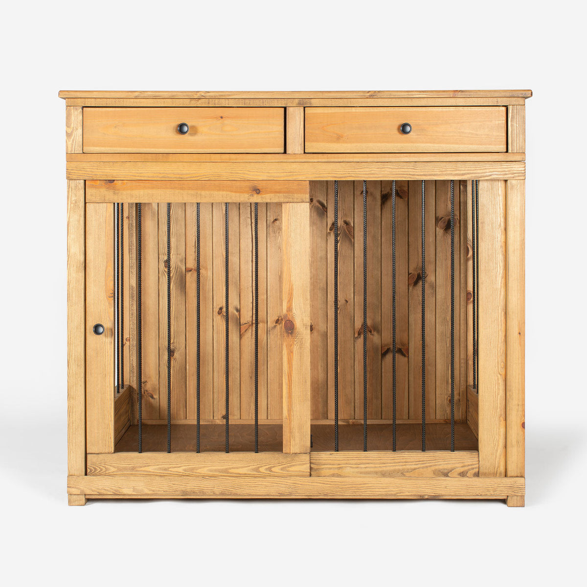 Wooden Sliding Door Broadsand Dog Crate with Drawer, view 9