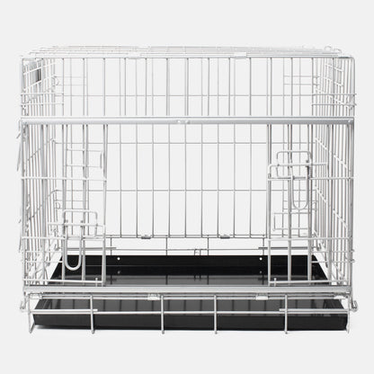 Sliding Door Dog Crate in Grey, view 2