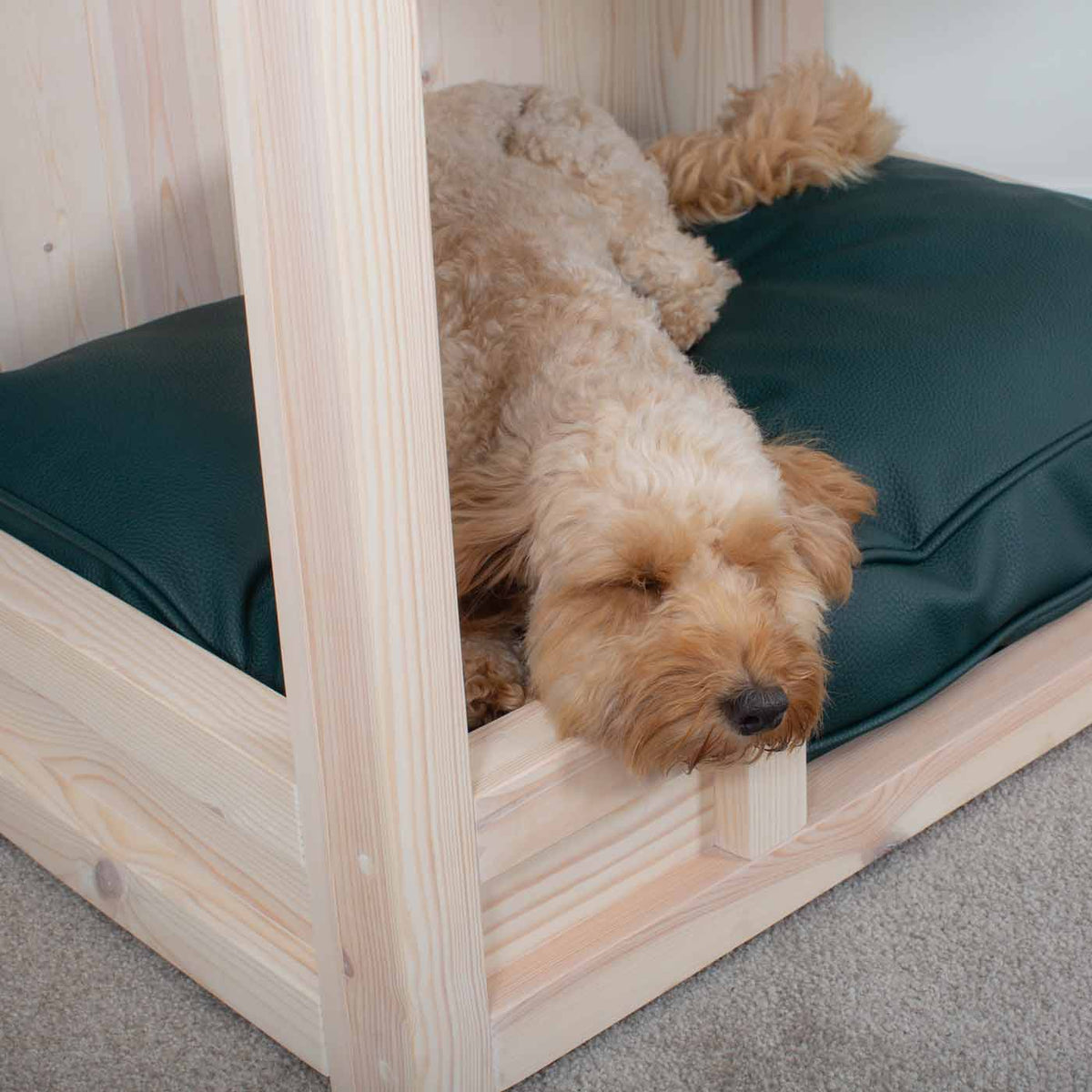 Wooden Salcombe Open Dog Crate with Drawer, view 2