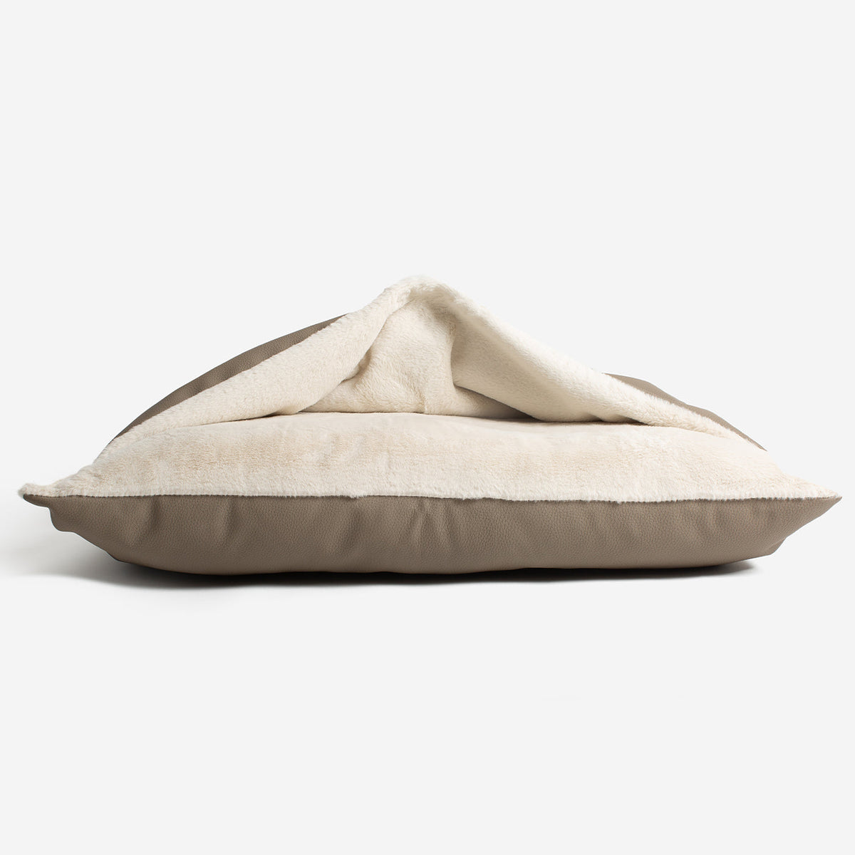 Sleepy Burrows Bed With Removable Cover in Camel Rhino Tough Faux Leather, view 10