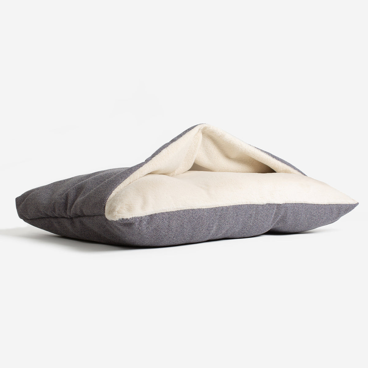 Sleepy Burrows Bed With Removable Cover in Oxford Herringbone, view 9