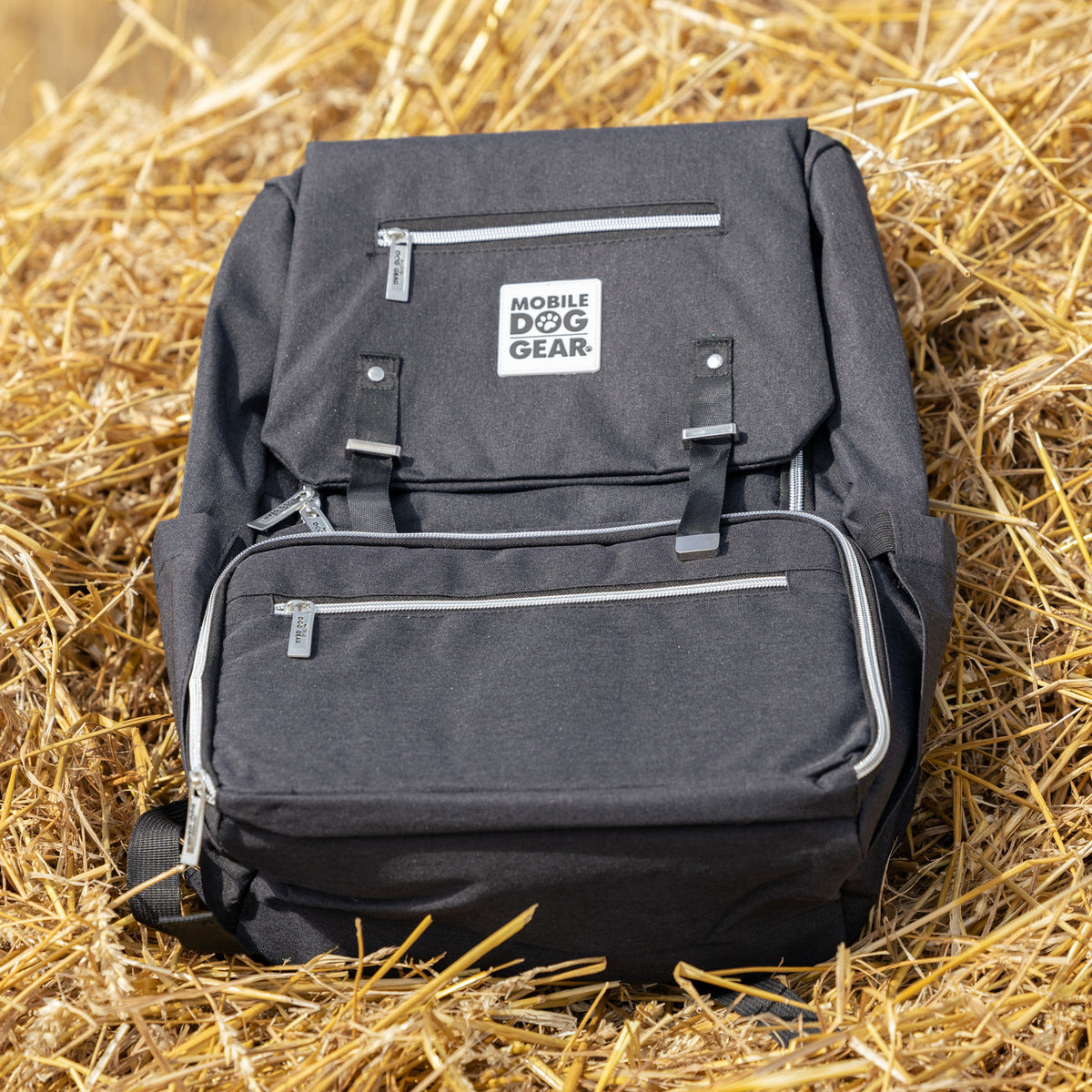 Mobile Dog Gear Black One Flap Week Away BackPack, view 3