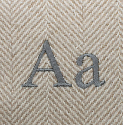 Dog Crate Set In Natural Herringbone Tweed, view 7