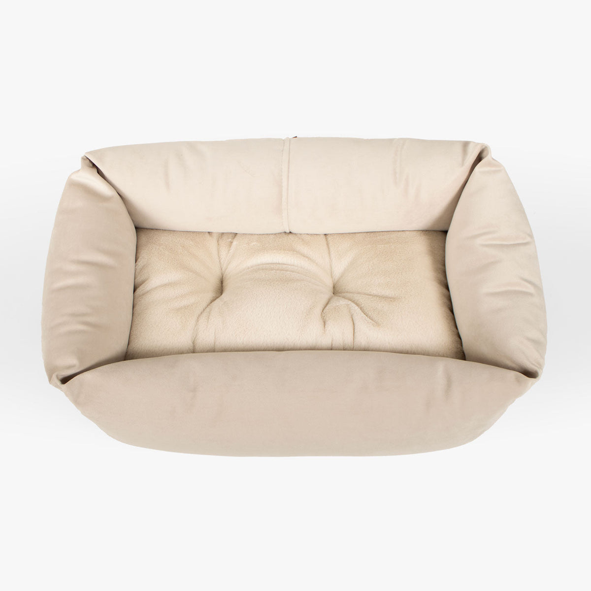 Cosy & Calming Puppy Crate Bed With Removable Covers In Oyster Velvet, view 9