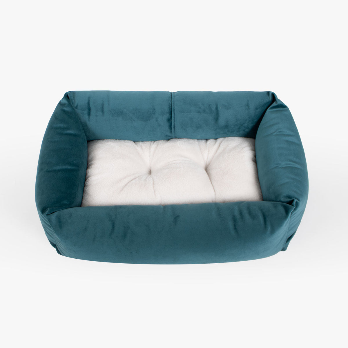 Cosy & Calming Puppy Crate Bed With Removable Covers In Marine Velvet, view 9