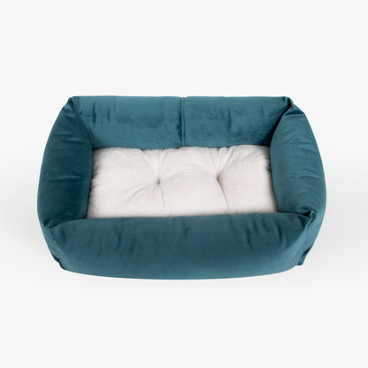 Cosy & Calming Puppy Crate Bed With Removable Covers In Marine Velvet, view 9