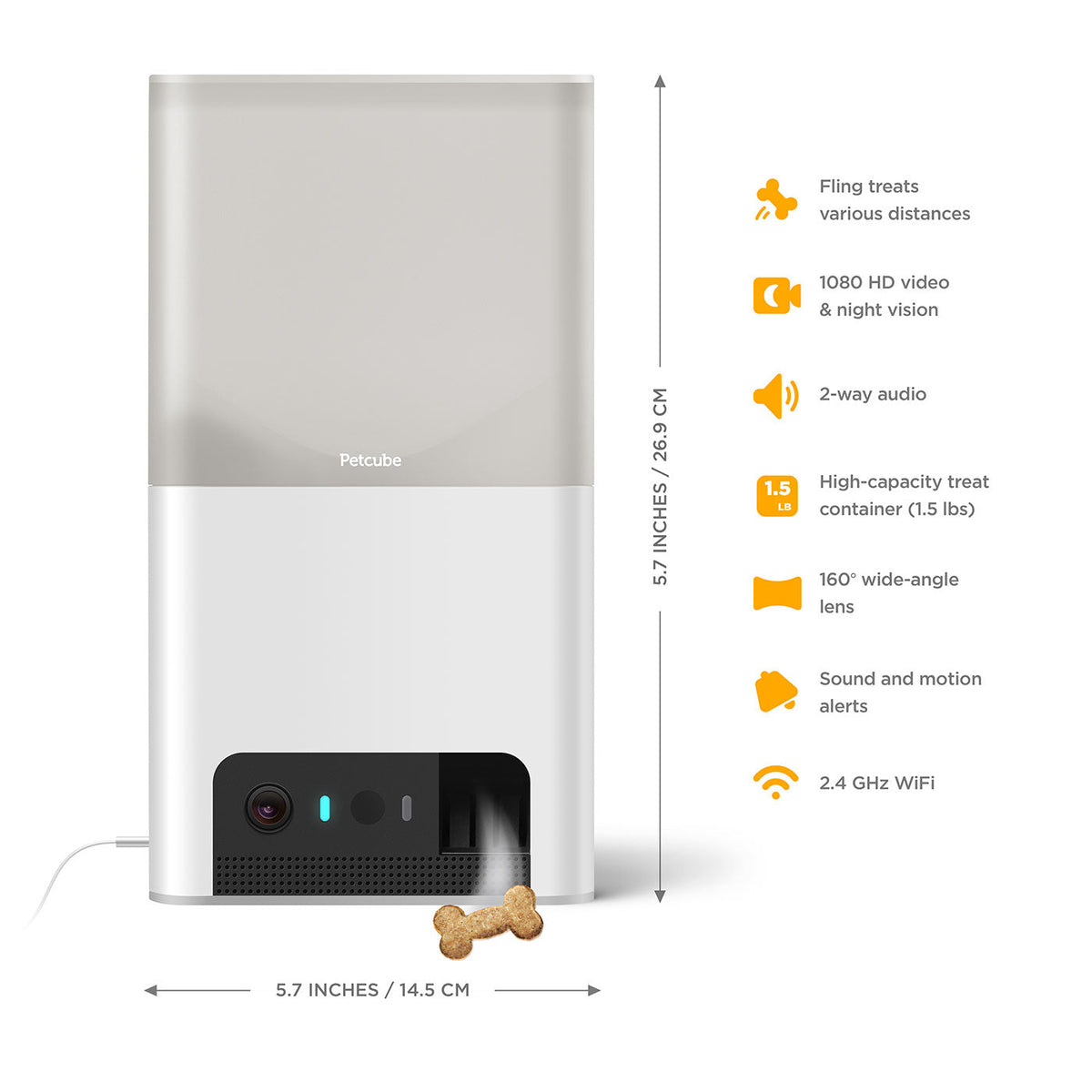 Petcube Bites 2 Lite Interactive Pet Camera With Treat Dispenser, view 6