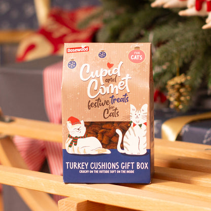 Rosewood Turkey Cat Cushion Christmas Gift Box, view 4