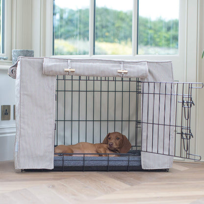 Dog Crate Cover in Regency Stripe, view 9