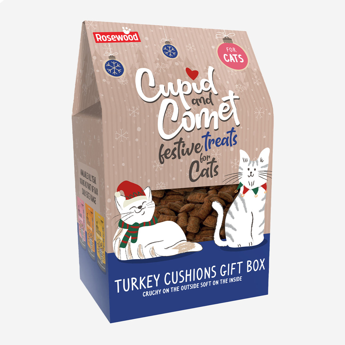 Rosewood Turkey Cat Cushion Christmas Gift Box, view 3