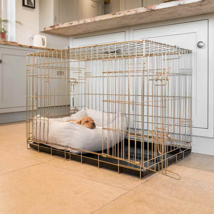 Dog Crate with Cosy & Calming Puppy Crate Bed in Savanna Oatmeal