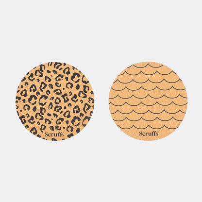 Scruffs Wave & Leopard Cork Placemats - Set of Two, view 4
