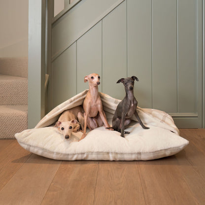 Sleepy Burrows Bed With Removable Cover in Balmoral Natural Tweed