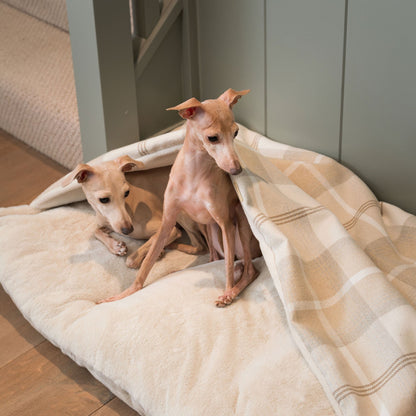 Sleepy Burrows Bed With Removable Cover in Balmoral Natural Tweed, view 4