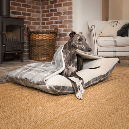 Sleepy Burrows Bed With Removable Cover in Balmoral Dove Grey Tweed