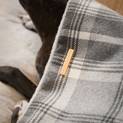 Sleepy Burrows Bed With Removable Cover in Balmoral Dove Grey Tweed, view 6