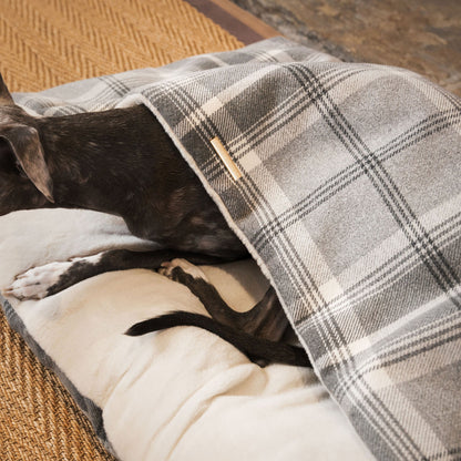 Sleepy Burrows Bed With Removable Cover in Balmoral Dove Grey Tweed, view 4