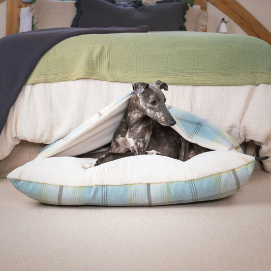 Sleepy Burrows Bed With Removable Cover in Balmoral Duck Egg Tweed