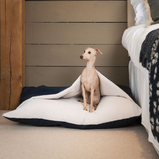Sleepy Burrows Bed With Removable Cover in Pacific Rhino Tough Faux Leather