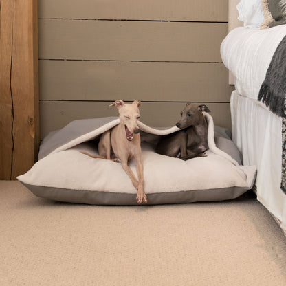 Sleepy Burrows Bed With Removable Cover in Granite Rhino Tough Faux Leather, view 3