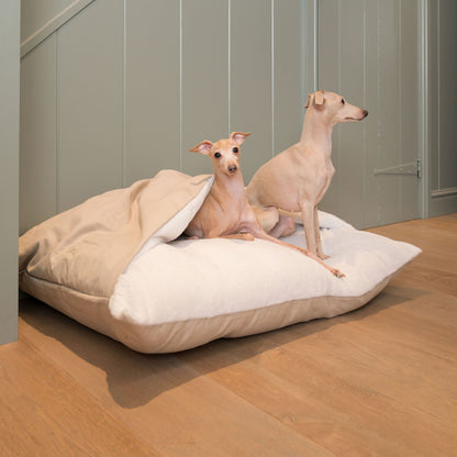 Sleepy Burrows Bed With Removable Cover in Savanna Oatmeal, view 4