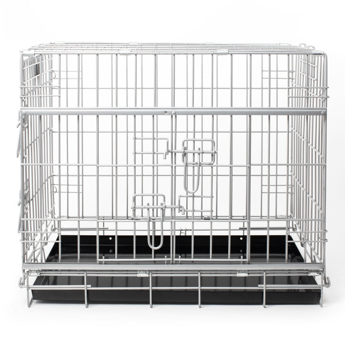 Sliding Door Dog Crate in Grey, view 3