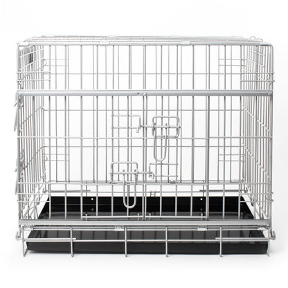 Sliding Door Dog Crate in Grey, view 3
